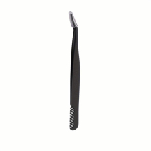 1 Pieces Eyelash Applicator Tool Eyelash Tweezers For False Lashes 2 In 1 Curved Lash Tweezers With Comb Upgraded Lash Remover Clip Applicator Stainle