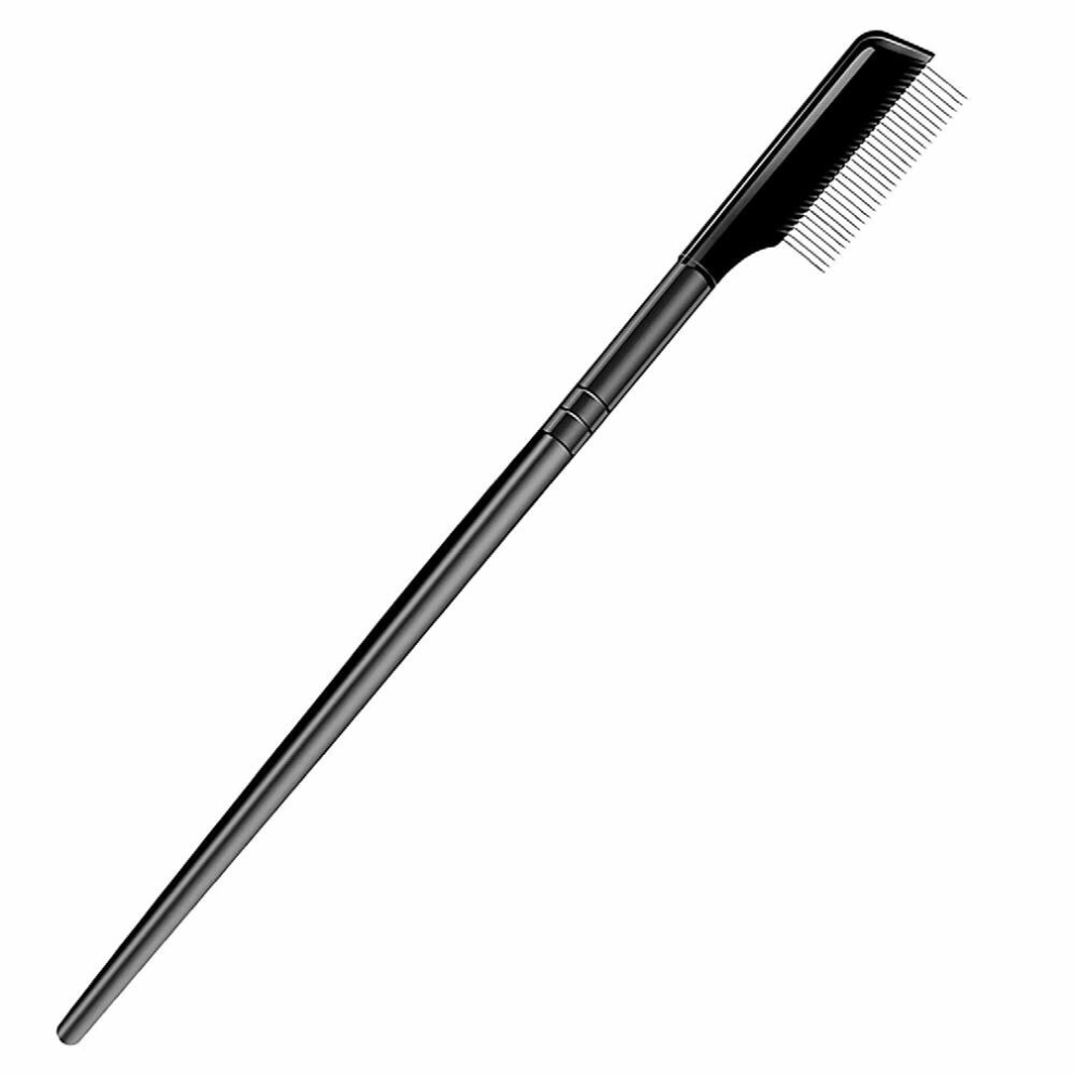 Reusable Metal Eyelash Comb and Brush Set with Mascara Wands and Lash Separator Tool for Professional Eye Makeup and Grooming