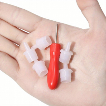 6 Pieces Set Eyelash Glue Replacement Eyelash Glue Bottle Nozzle Caps Lash Bottle Plug Mouth Tips Eyelash Glue Bottle Plug Glue Bottle Pins Blocking N