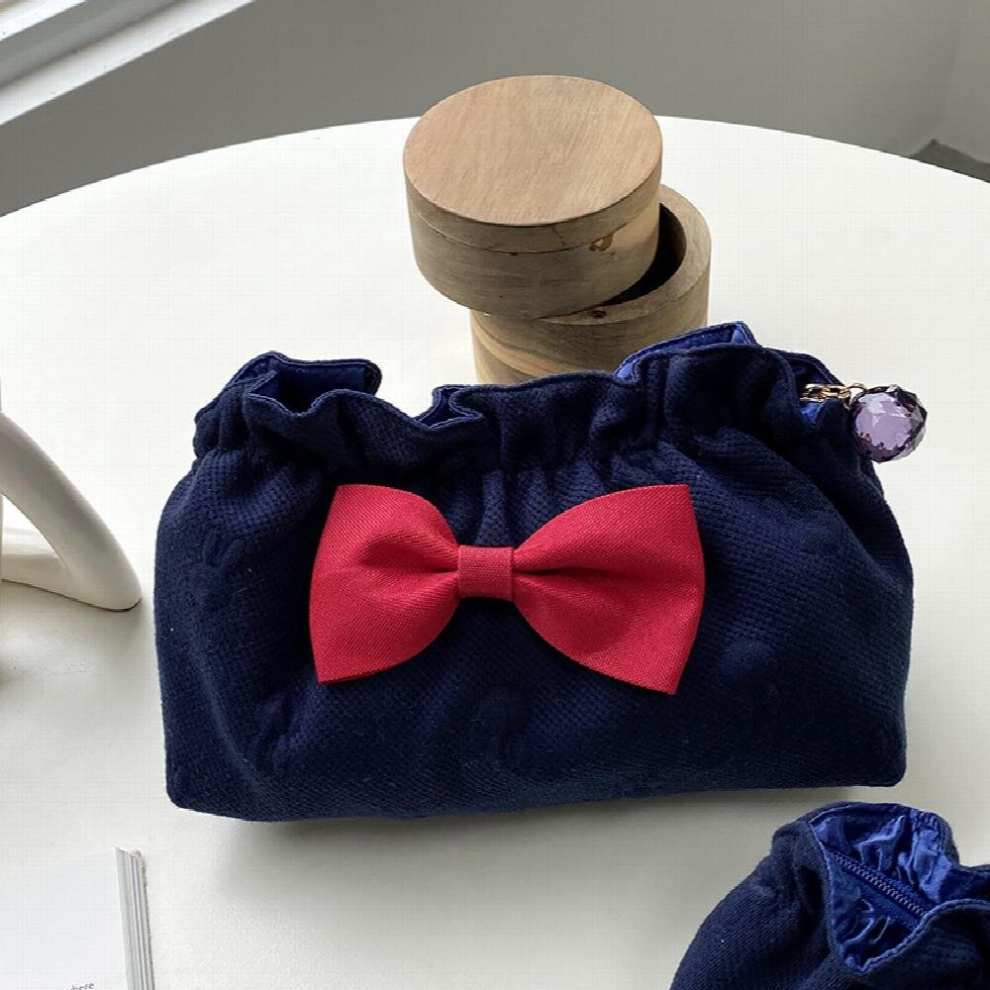 Bow Decor Makeup Bag For Purse Travel Makeup Pouch High Capacity Cosmetic Bag For Women Girls Gift For Woman Birthday Thanksgiving Christmas