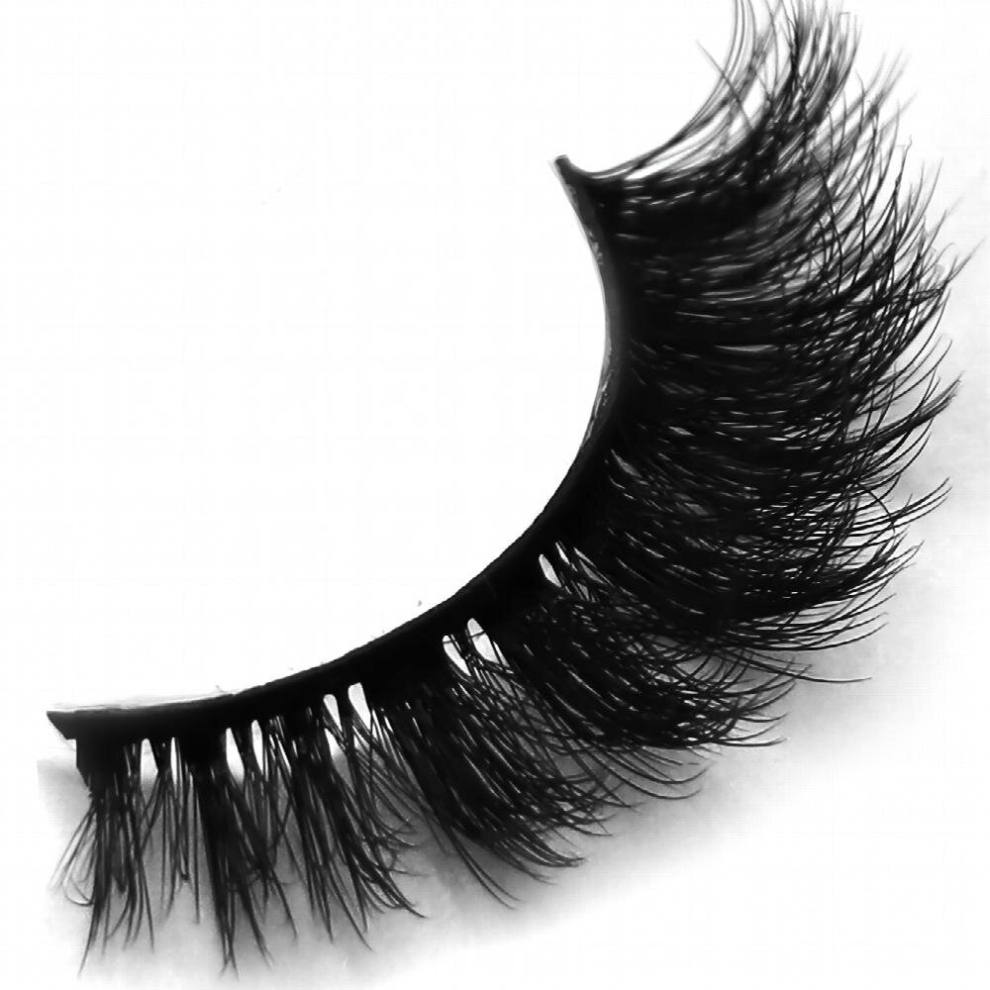 7 Pairs Full Strip Lashes Fluffy Short Eyelashes Thick Curling 18mm Slender False Eyelashes Daily Cat Eye End Elongated Lashes