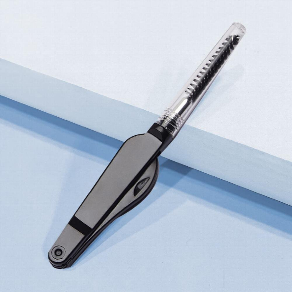 1pcs Foldable Eyelash Comb & Eyebrow Brush 2 In 1 Brow Brush And Lash Defining Comb Cosmetic Tools