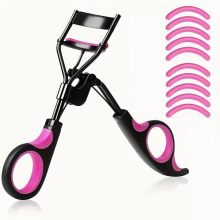 Eyelash Curlers Kit Eyelash Applicator Tool Eyelash Grooming Brush Mascara Brushes Metal Makeup Tools Set With 1 Eyelash Comb 10 Replacement Refill Pa