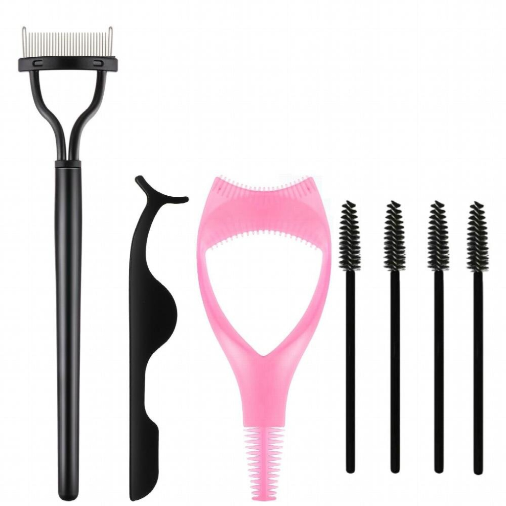 4Pcs Mascara Guard Tool Lash Separator Tool Mascara Shield Applicator Guard Eyelash Comb Separator Curler Tool Eyelash Tweezers For Women Girls