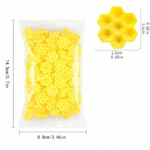 100 Pieces Eyelash Extension Glue Holder Grafting Eyelash Glue Cup Honeycomb Shape Glue Cup Glue Pallet Pad Tattoo Pigment Cup Eyelash Beauty Tool Acc