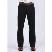 Winter Mens Flared Boot Cut Trousers Woolen Fabric Business Casual Office Meeting Slim Dark Grey Suit Pants Large Size 37