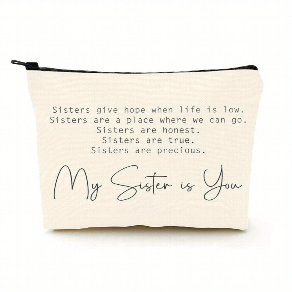 Multicoloured A Perfect Sister Gift My Sister Is You Makeup Bag Birthday Gift Idea
