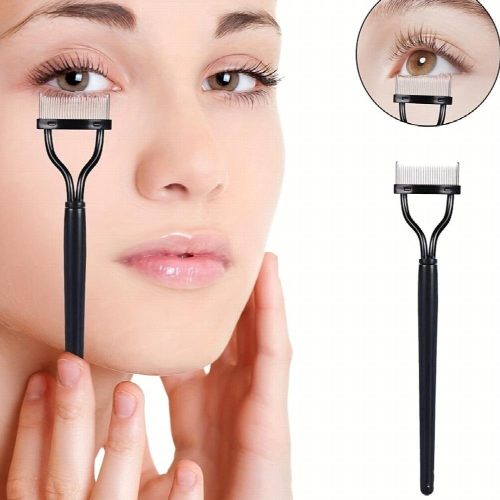 Mascara Comb Mascara Separator Eye Applicator Makeup Brush Tool With Curved Comb Cover 1
