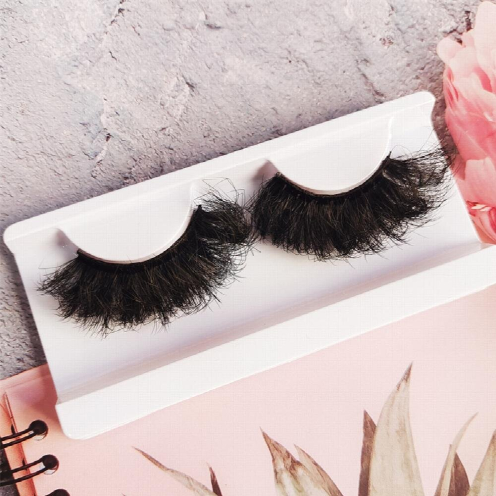 1 Pairs 25MM Fluffy Thick Faux Mink False Eyelashes For Long Thick False Eyelashes For Stage Performance