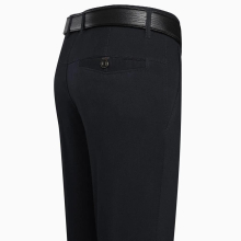 Summer Casual Pants Men Straight Solid Pants Cotton High Waisted Trouser Dress Business Office Lightweight Pants