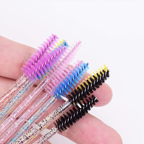 25 Pcs Pack Crystal Eyelash Mascara Brushes Wands Applicator Makeup Kits 2