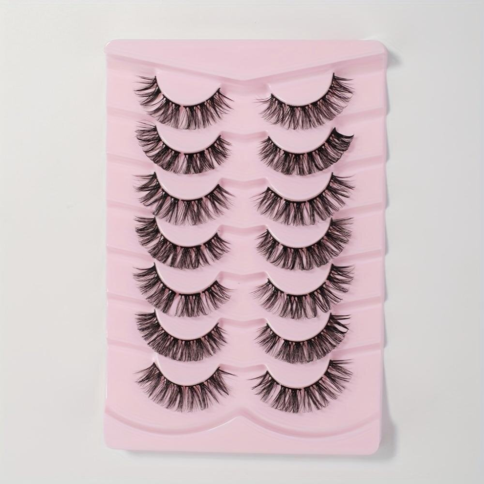 Multicoloured Natural Lash Clusters D Curl False Eyelashes 14Mm Wispy Individual Lashes Extensions Diy Mink Lashes Multipack