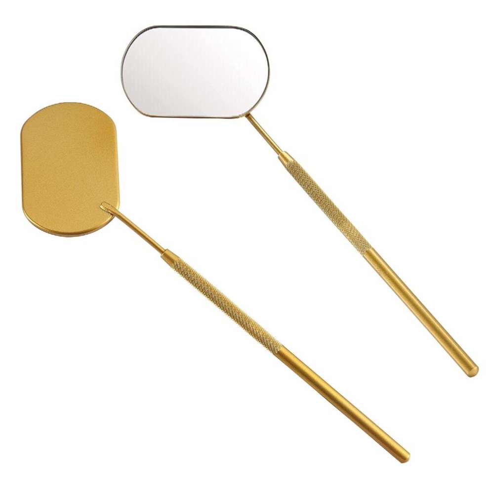 Large Makeup Mirror Eyelash Extension Checking Supplies Stainless Steel Eyelash Mirror