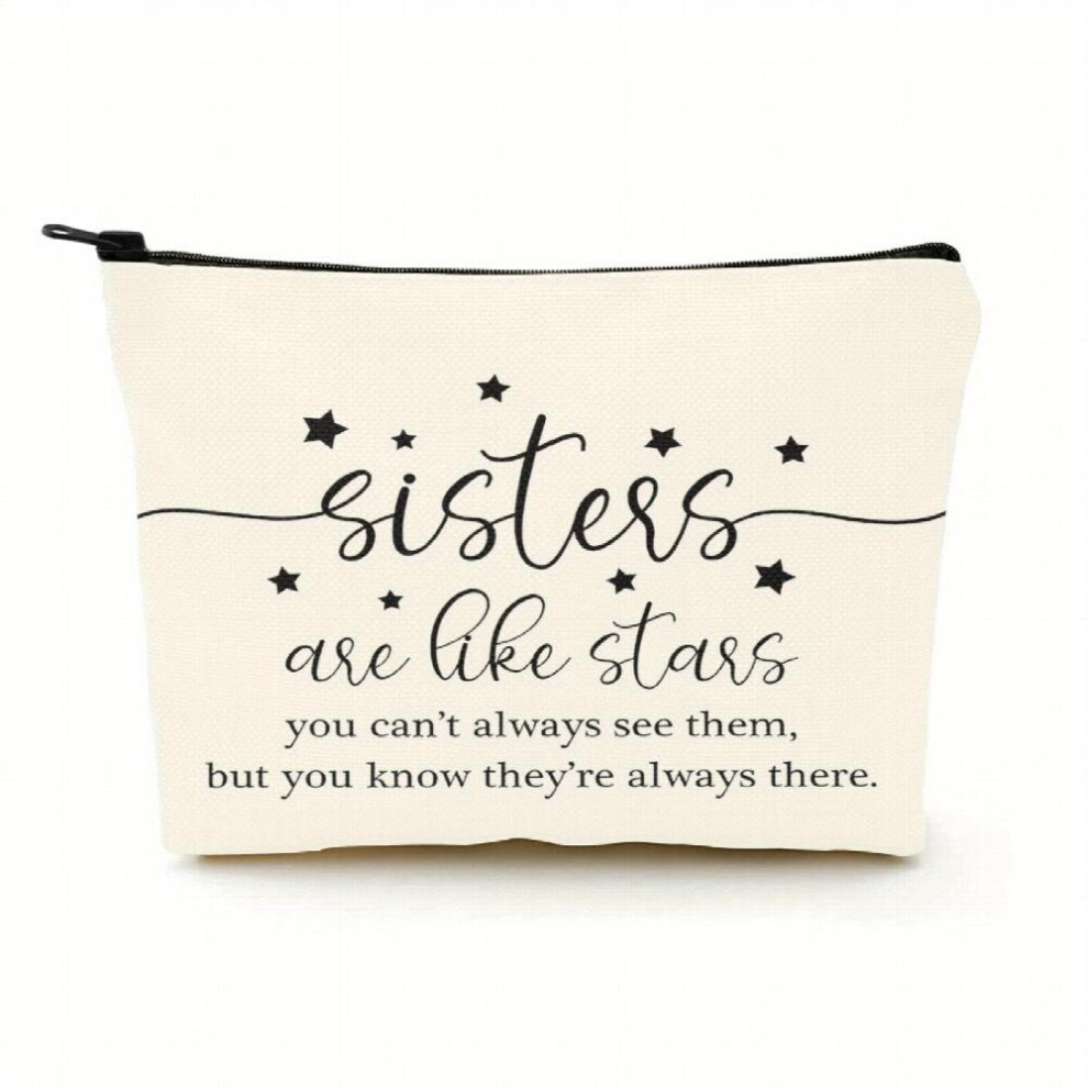 Makeup Bag Case 1pc Makeup Bag With Zipper For Sister Birthday Cosmetic Bag Friends Gift For Big Little Sisters