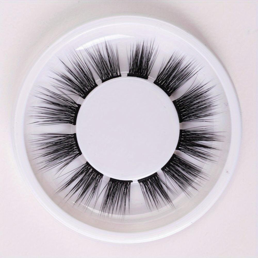 Little Devil Style Lashes Self adhesive Eye End Grafted Hair Swallowtail False Eyelashes Natural Segment Faux Mink Hair False Eyelashes