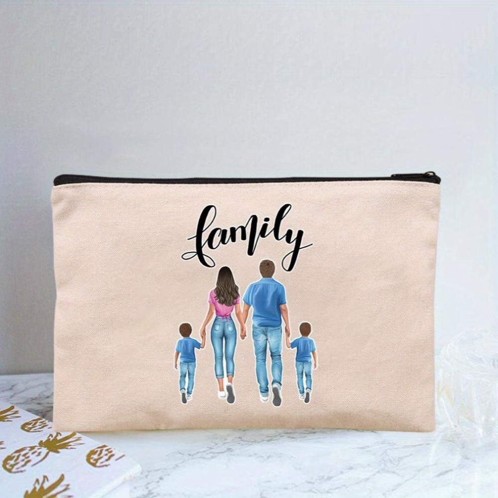 Girl Print Print Cosmetic Bag For Women Adorable Roomy Zipper Makeup Pouch Travel Accessories Organizer For Mom Wife Women Gift