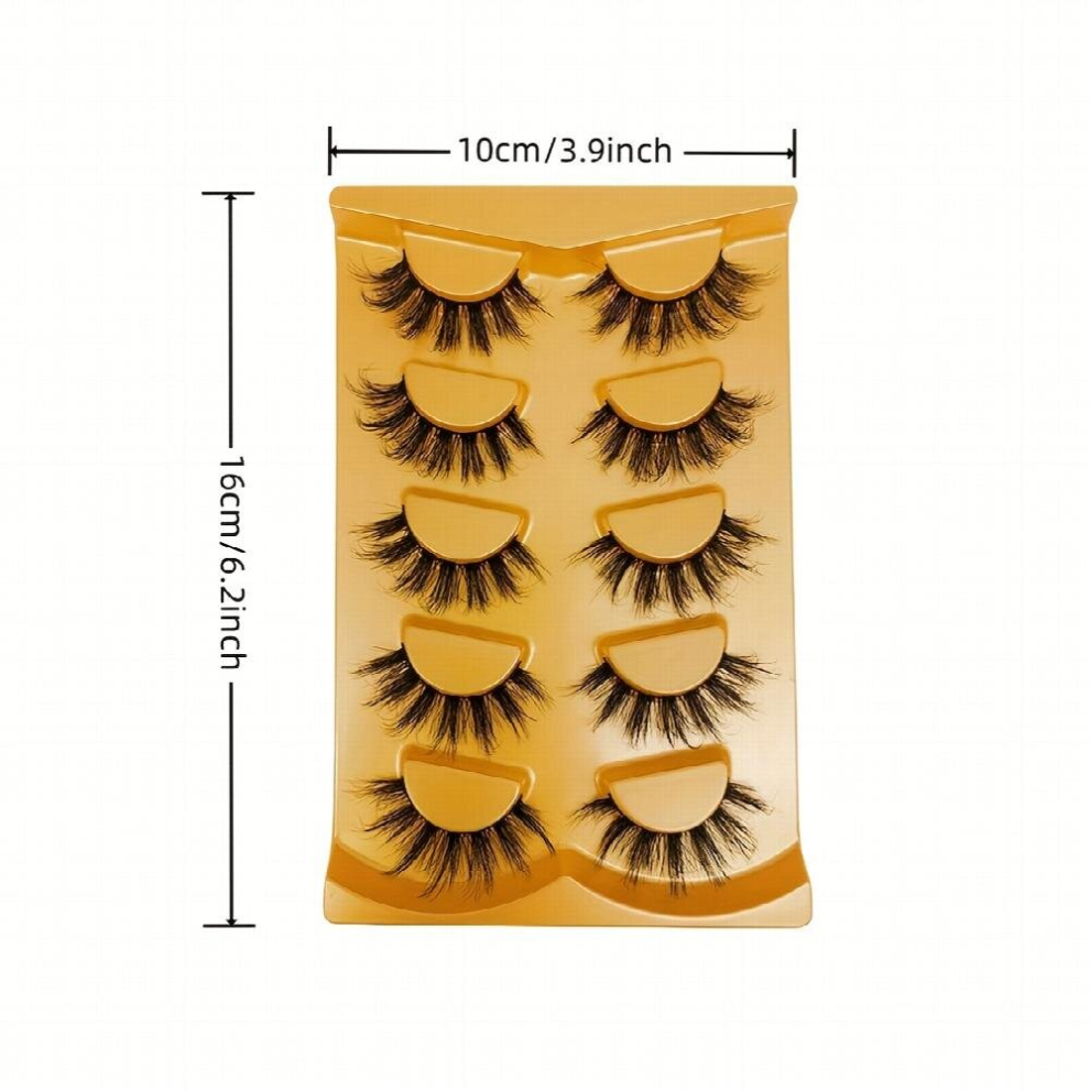 Faux Mink False Eyelashes Stage Use Thick Exaggerated Extension False Eyelashes 3D Curling Reusable Eyelashes