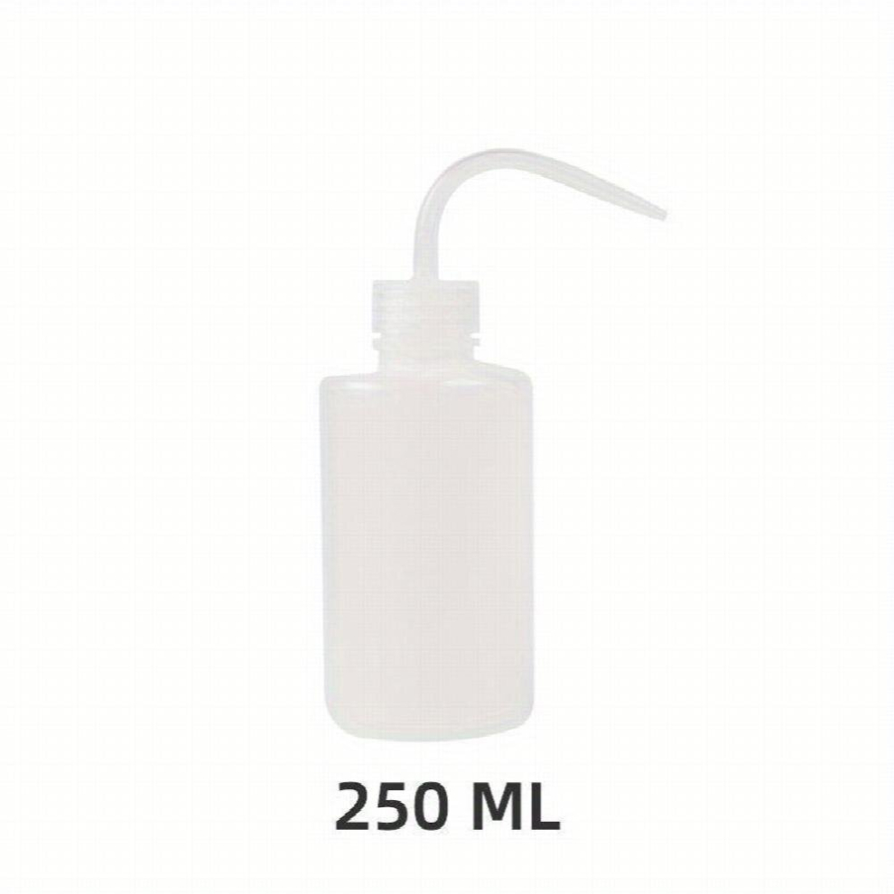 Eyelash Wash Bottle & Lash Shampoo Brush Set 250ml Narrow Mouth Squeeze Bottle Bend Mouth Watering Cans Eyelash Extension Tool