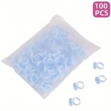 100 pcs Easy Fanning Glue Cups for Volume Lashes Smart Glue Rings for Eyelash Extensions 100 Waterproof and Reusable
