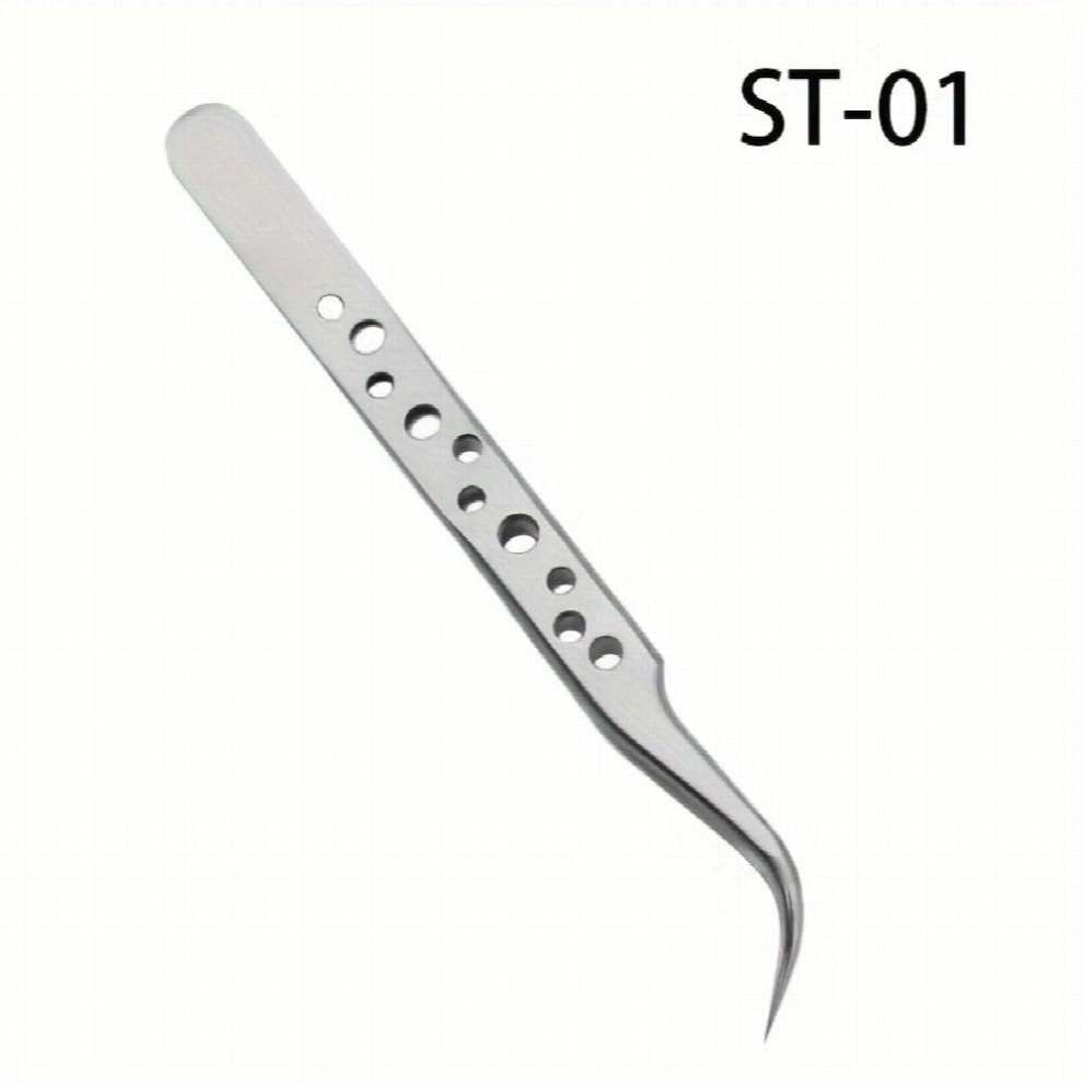 Multicoloured Anti Static Tweezers Stainless Steel Tweezers For Eyelash Extensions Straight And Angled Tweezers