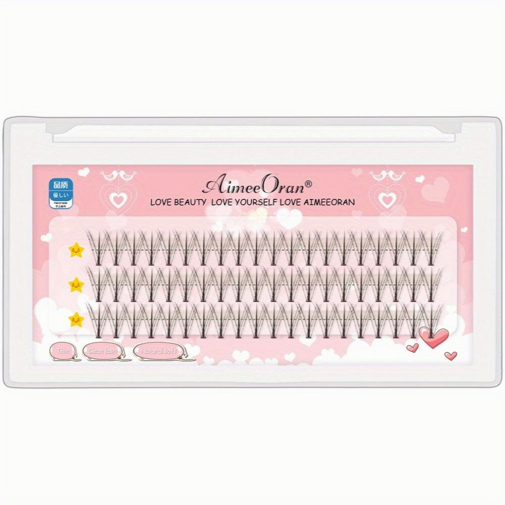 Natural Look Clusters Eyelashes Lengthening Wispy Curly Eyelashes For Natural Daily Makeup 1 Box False Eyelashes