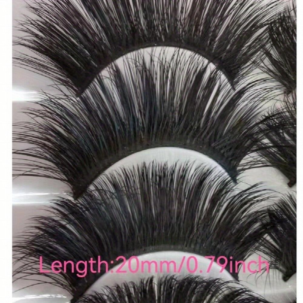 Multicoloured 5 Pairs False Eyelashes 3D Thick Curling False Eyelashes Natural Simulated False Eyelashes Cross Multilayer False Eyelashes