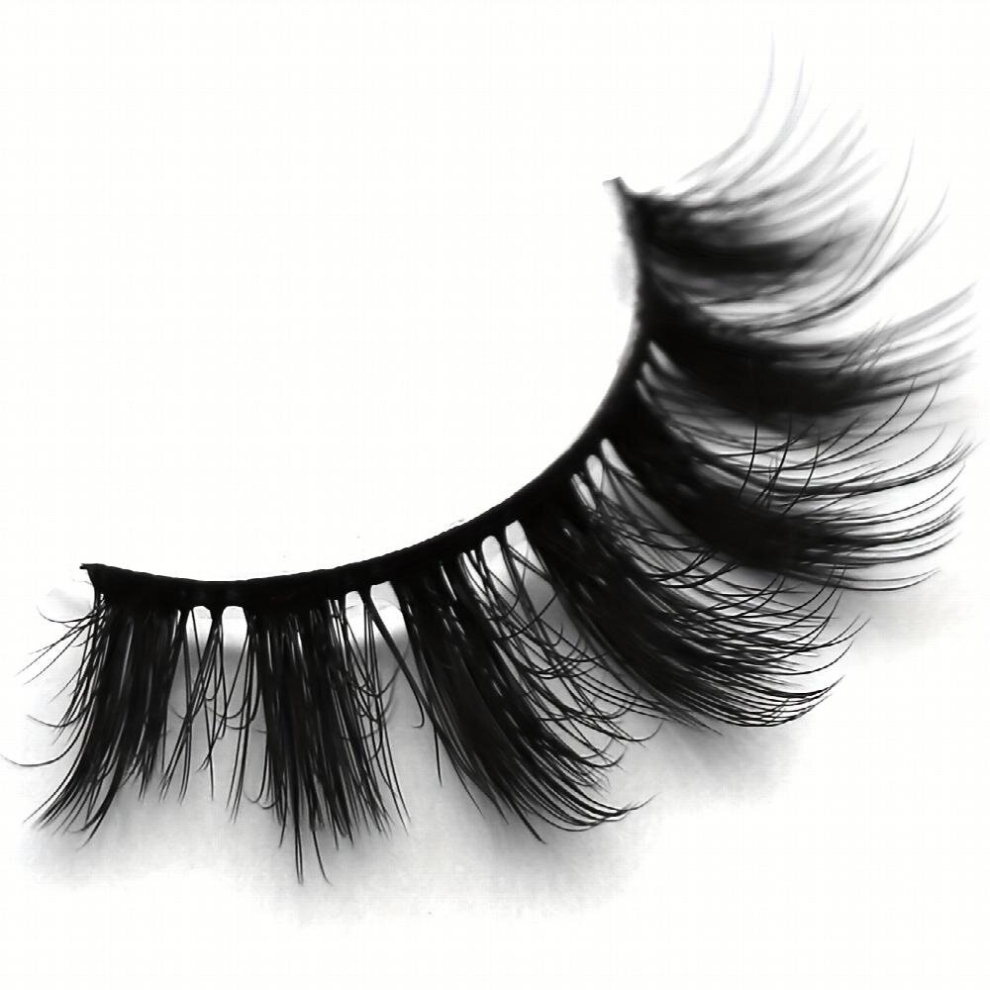 7 Pairs Full Strip Eyelashes Thick Curling 18mm Fluffy Cluster Like False Eyelashes Daily Cat Round Eye Slender Eyelashes