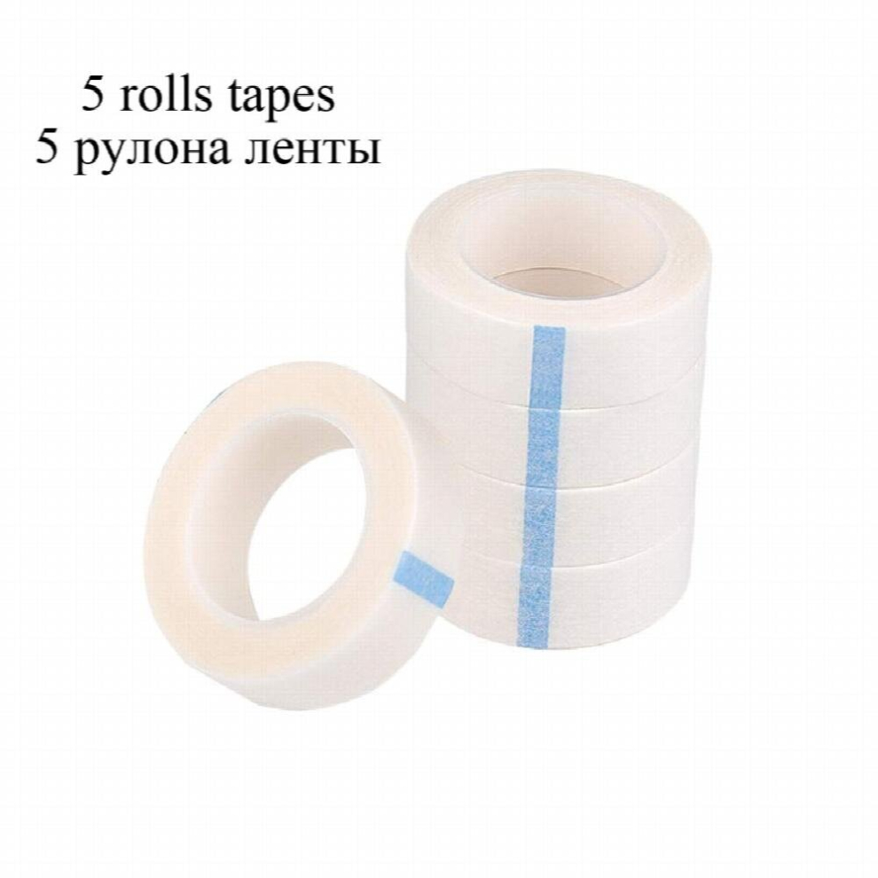 5Pcs Breathable Medical Paper Tapes Eyelash Extension Lint Tape Eye False Lashes Patch Eyelid Sticker