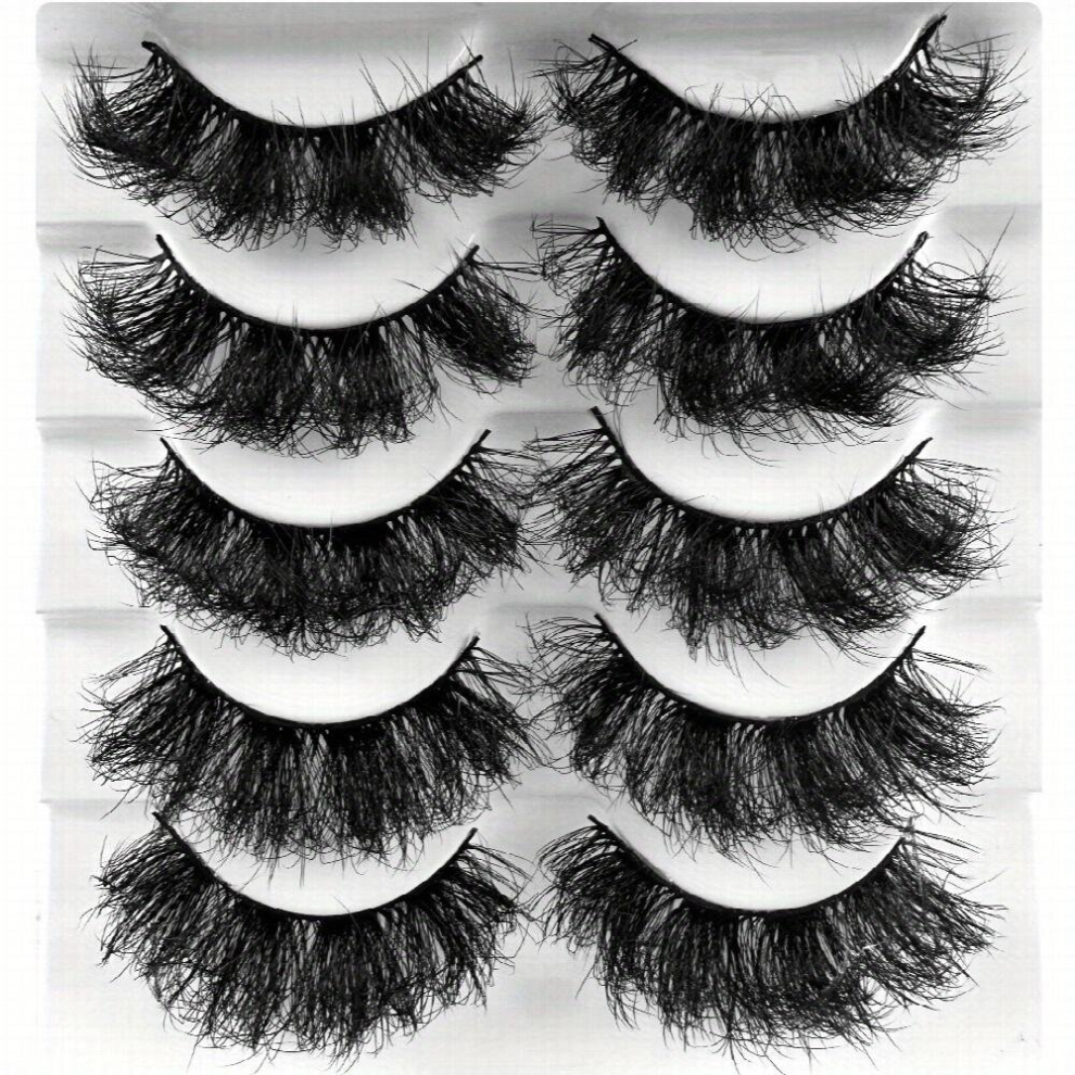 Thick Eyelashes 8D Fluffy Curling False Eyelashes layer Cross High Faux Mink Hair Eyelashes