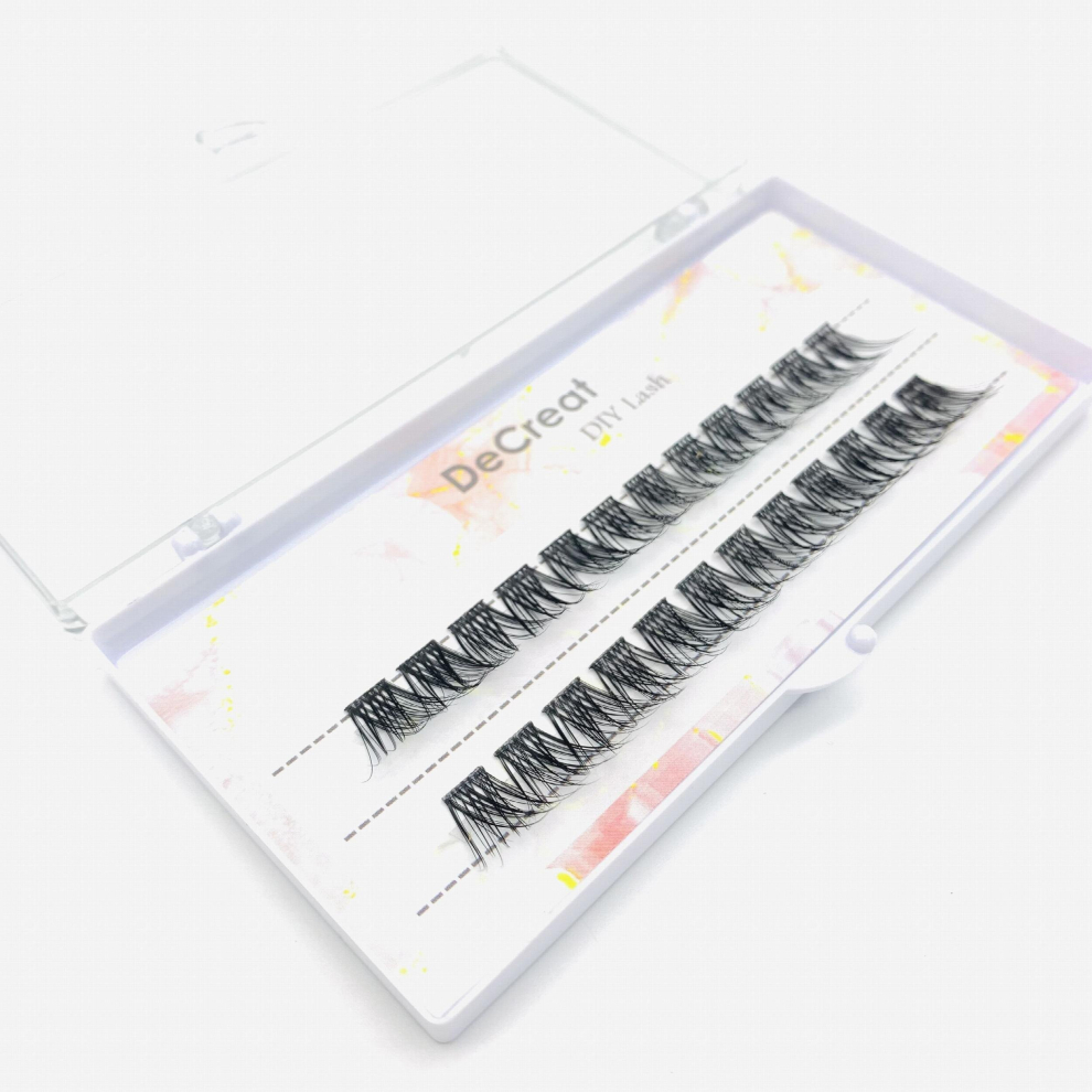 Multicoloured Diy Eyelash Extension Clusters Lash In 14 And 18Mm 3D Segmented Individual Natural False Eyelashes Set Reusable Fluffy Wispy Lashes Set For Home Eyela