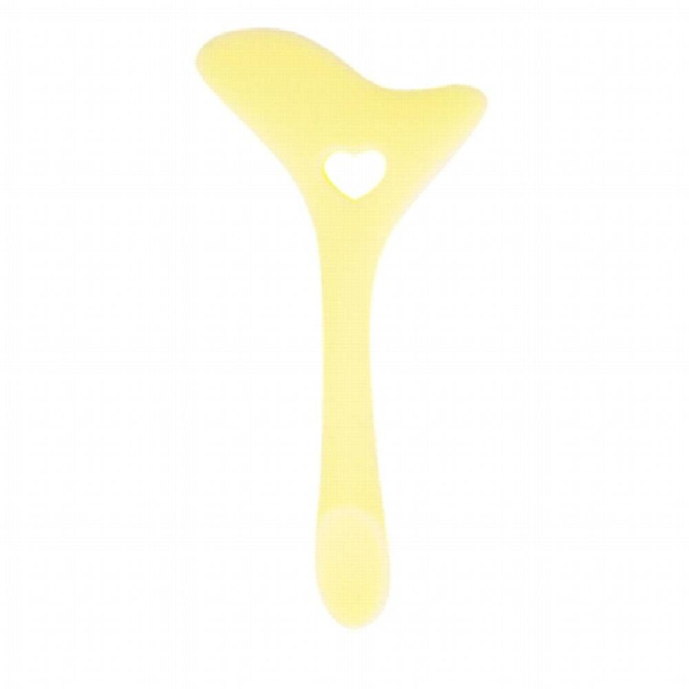 Cream,Yellow Silicone Eyeliner Makeup Stencils Wing Tips Mascara Drawing Lipstick Wearing Aid Face Cream Mask Applicator Makeup Beauty Tool