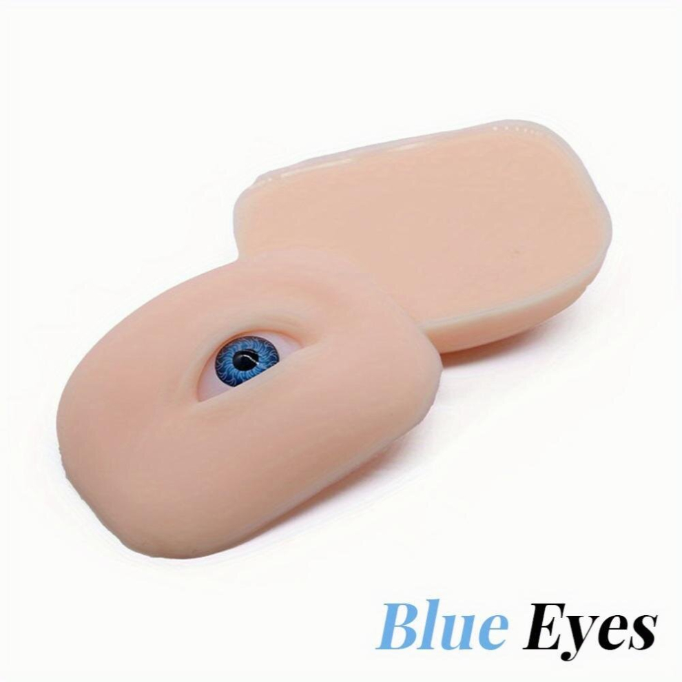 Multicoloured 5D Silicone Eyelash Eyebrow Makeup Practice Board Bionic Skin For Makeup Face Eyelash Practice Mannequin Training Supplies