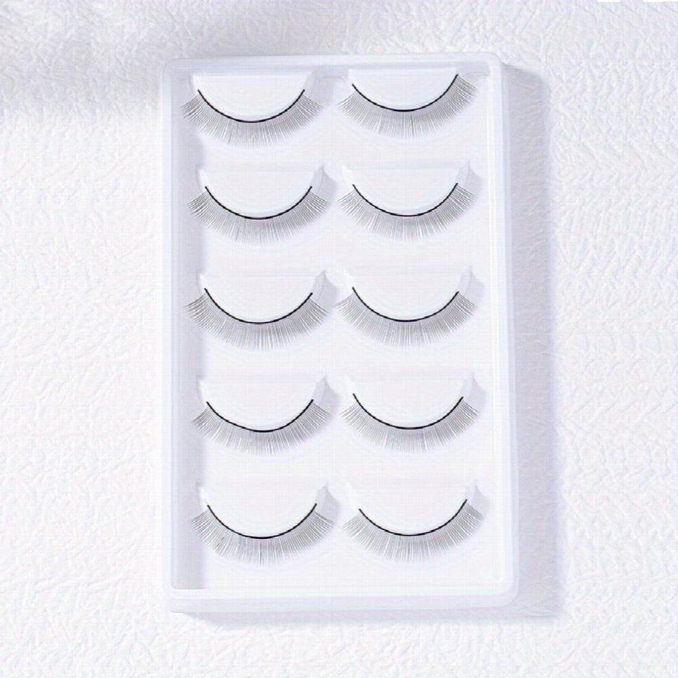 Practice Lashes For Eyelash Extensions 5 Pairs Practice Lashes For Training Eyelash Extension Supplies Self Adhesive Training Lashes Strip For Beginne