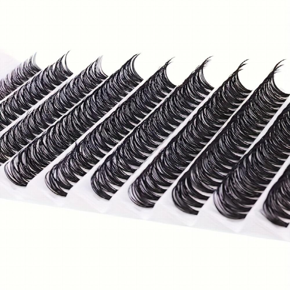 Individual Lashes Extensions DIY Lash Clusters Wispy Lashes Clusters Extensions D Curl Volume Individual Lashes DIY At Home 12mm 10 Rows 40p