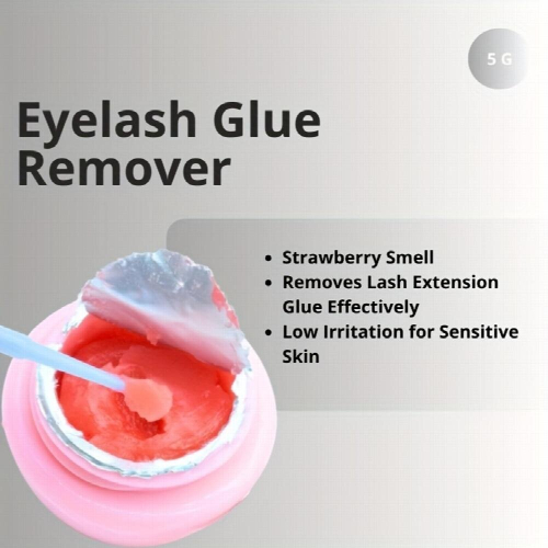 Quick and Damage Strawberry Cream Glue Remover for Eyelash Extensions 5g 2