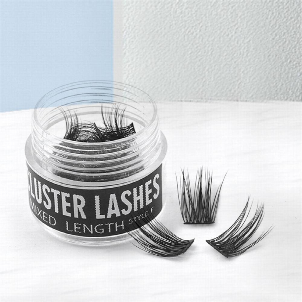 Multicoloured 400 Pcs Diy Lash Clusters Extension Volume Individual Lashes C Curling Fluffy False Eyelashes Manga Cosplay Lashes