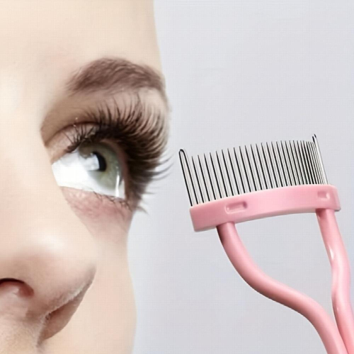 Eyelash Comb Arc Eyelash Separator Mascara Applicator Eyebrow Brush Metal Teeth Eye Lash Tool 1