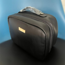 Travel Makeup Bag PU Leather Double Layer Make Up Bag Clear Cosmetic Bag With Zipper Large Makeup Bags For Women Cosmetic Toiletry Makeup Organizer Ba