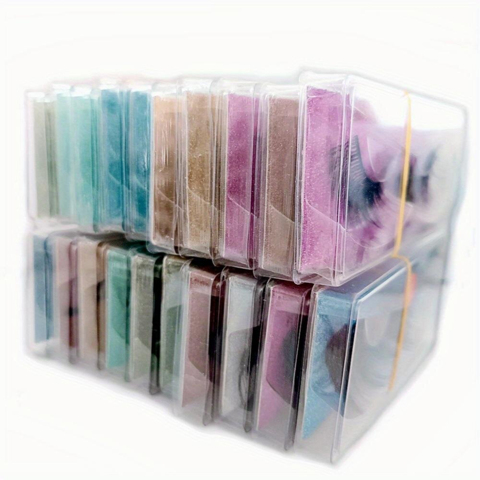Random Style False Eyelashes Box Soft Thick Fluffy 3D Lashes Curling Slender Lashes