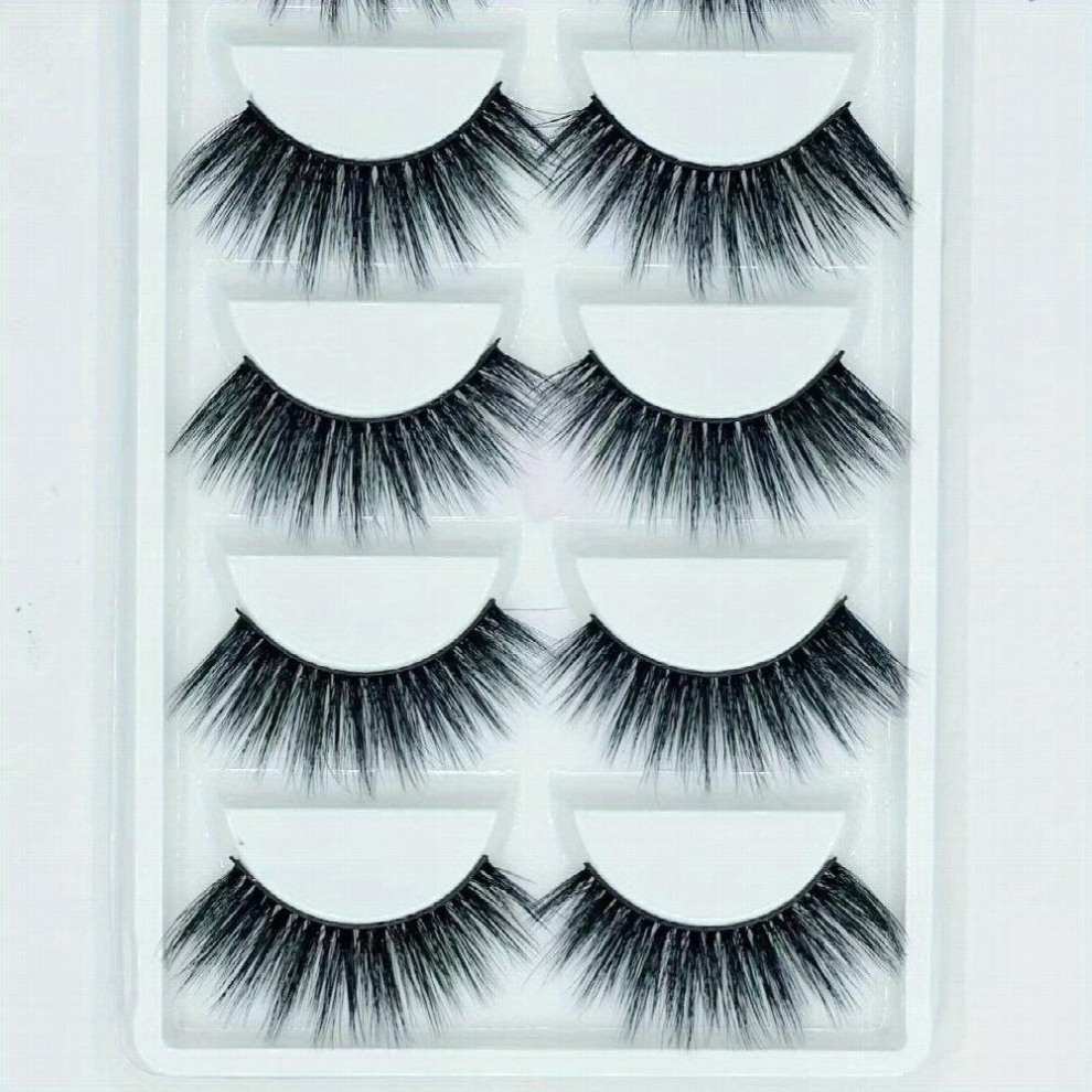 Multicoloured Natural Cross False Eyelashes Thick Curling False Eyelashes Multilayers Thick Lashes