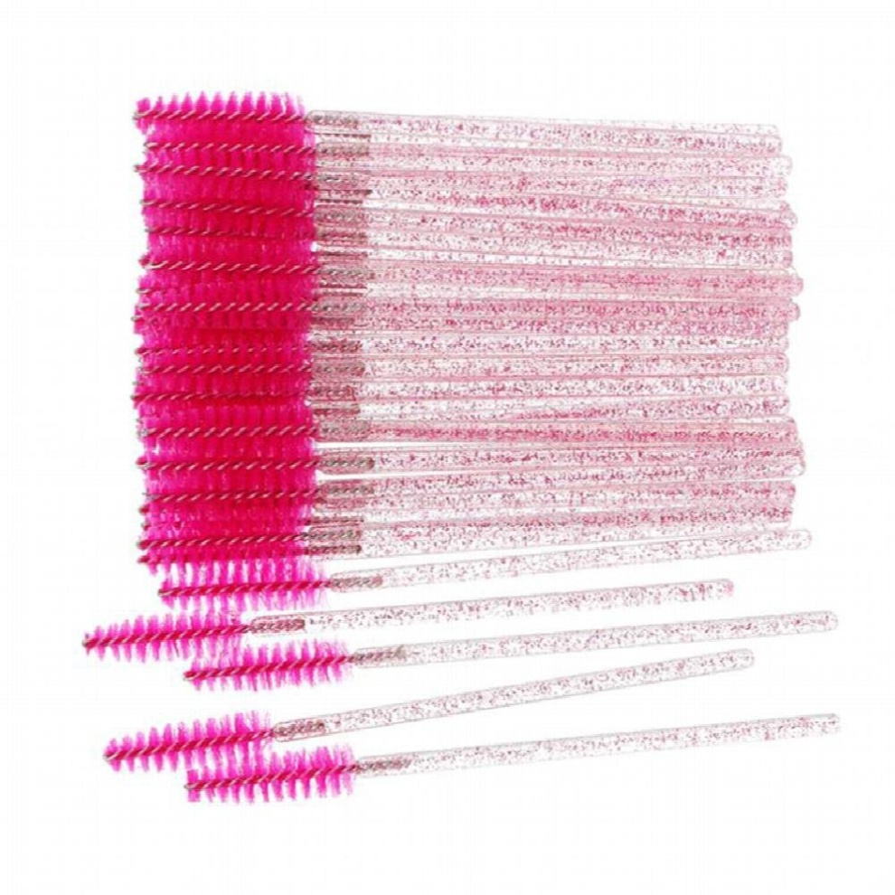 50pcs Crystal Eyelash Mascara Brushes Applicator Wands for Easy and Professional Makeup Application
