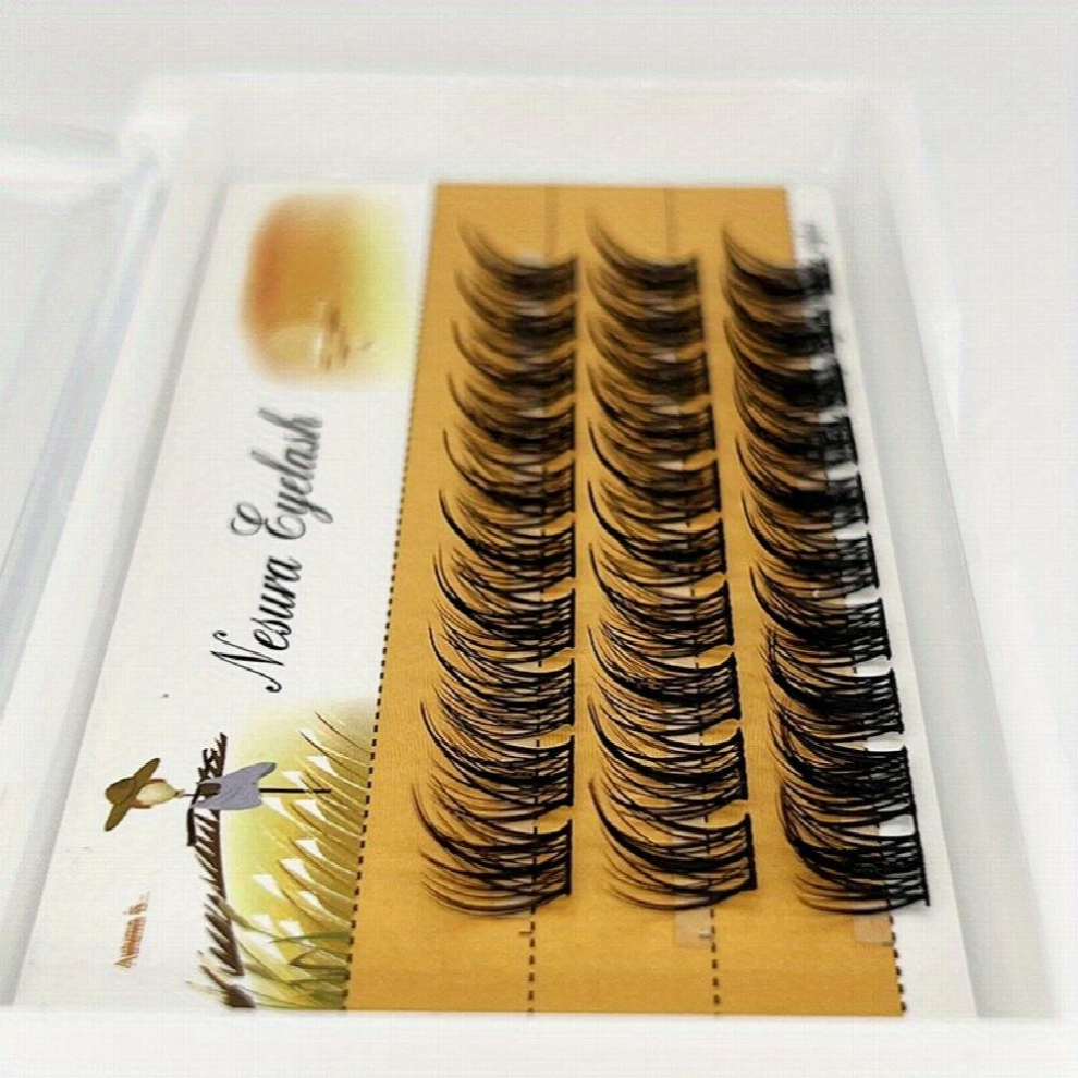 30 Cluster Segmented Eyelashes Individual Self Grafted Lashes Fluffy Slender Fishtail Lashes