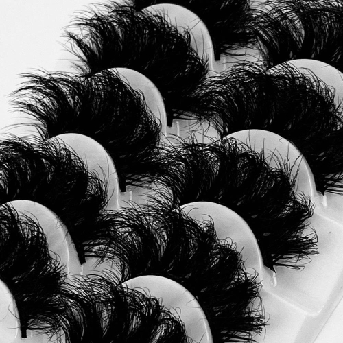 5 Pairs 8D Fluffy False Eyelashes For Dramatic False Eyelashes Fluffy Thick False Eyelashes Mink False Eyelash Makeup 2