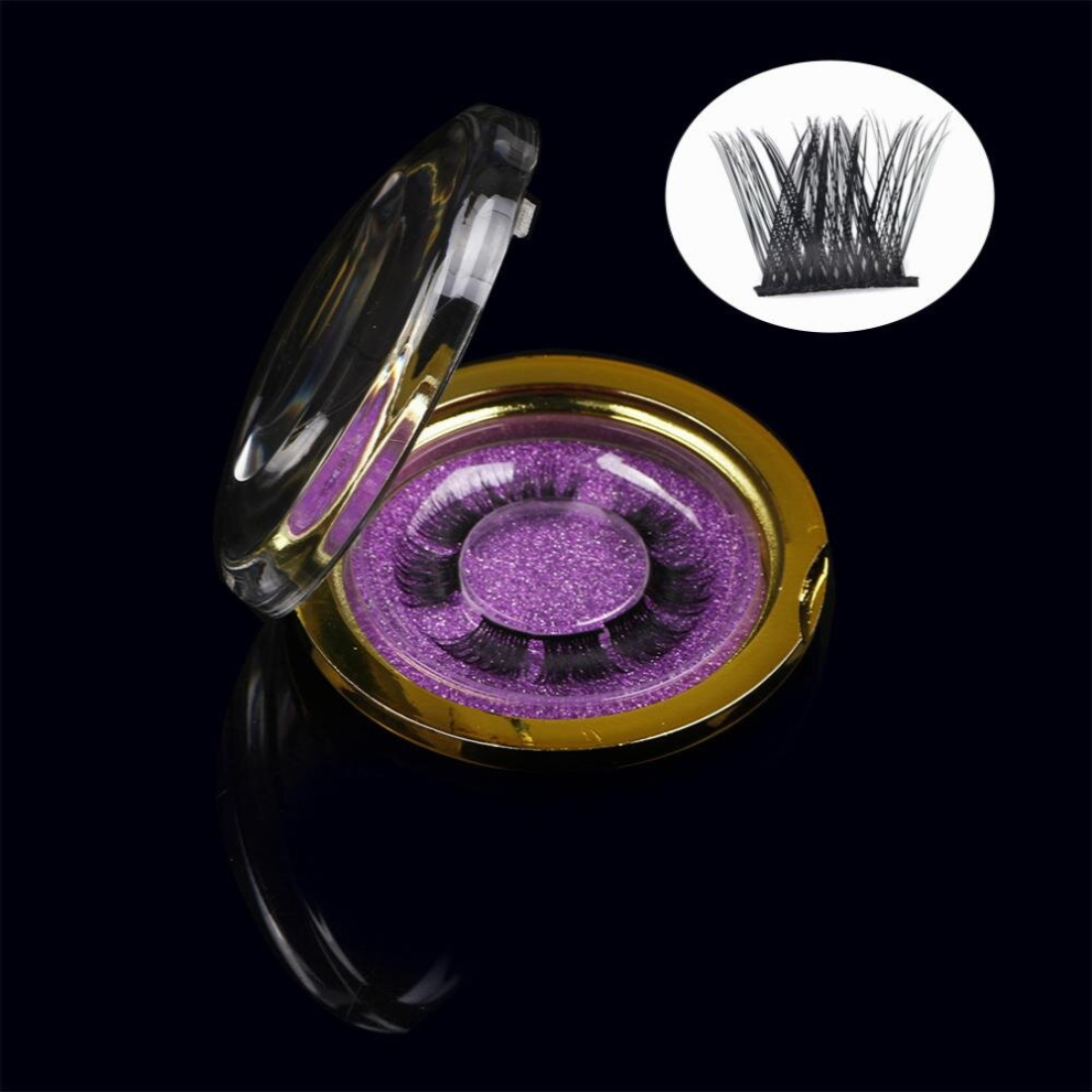 Multicoloured Cluster Eyelash Extensions Natural Volume Individual Lashes For Diy Lash Extensions At Home