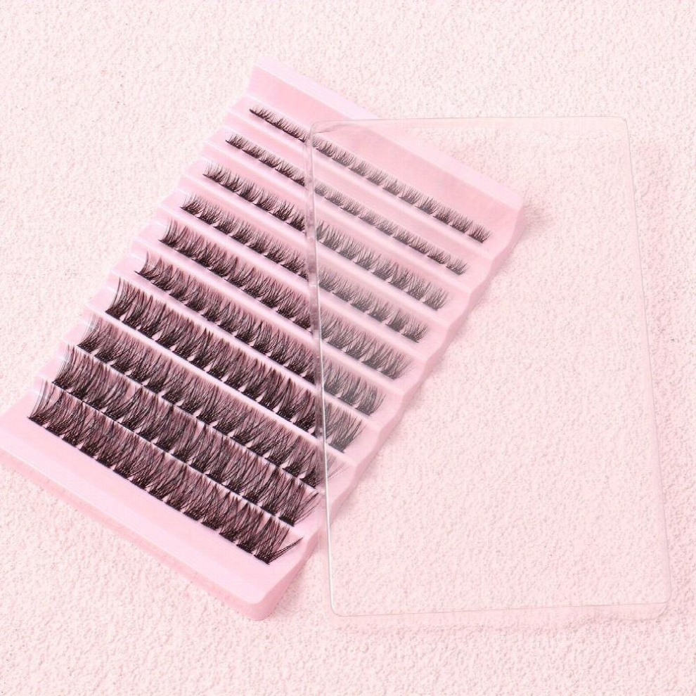 Lash Clusters Individual Lashes 10 Rows Curly Cluster Lashes Reusable Soft & Comfortable Cluster Eyelash Extensions