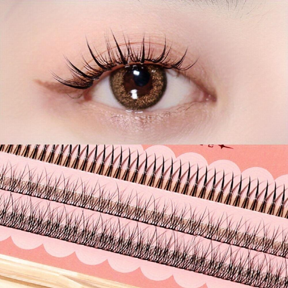 Mermaid Tassel False Eyelashes Lightweight Natural Curling Lashes Three dimensional Slender Lashes Fishtail Sunflower Natural Simulated Eyelashes