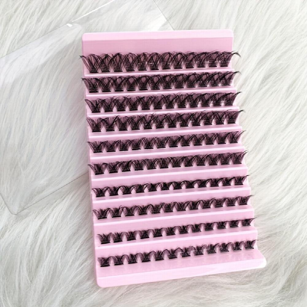 120pcs 8 16mm Mix D Curl Cluster Lashes Individual Lashes Lash Extensions Clusters Lashes Soft&Natural Invisible False Eyelashes Individual Clear DIY
