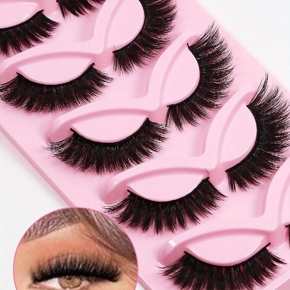 3D Natural False Eyelashes Root Distinct False Lashes Fluffy Slender Volume Lashes