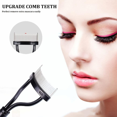 Mascara Comb Mascara Separator Eye Applicator Makeup Brush Tool With Curved Comb Cover 2