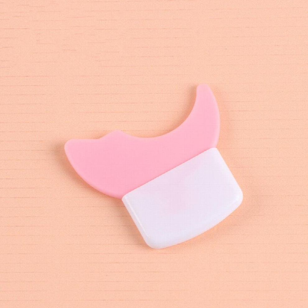 Pink Mascara Eyelash Applicator Shield Eye Makeup Auxiliary Tool Multifunction Reusable Prevent Residue Eye Makeup For Mascara Eyeliner Eyeshadow Silicone